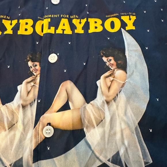 NWT Playboy Soulland December 1973 Playboy Camp Shirt Shirt - Picture 4 of 9